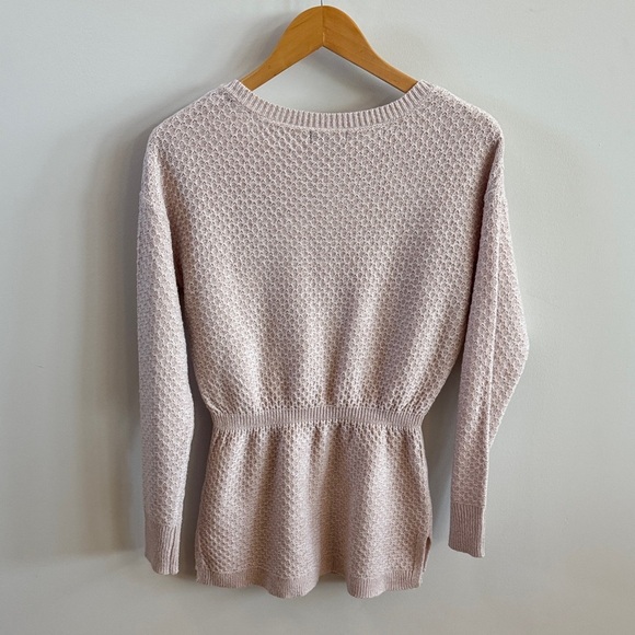 RW&CO. Pink Knit Top with White Lace Detail - Picture 5 of 7